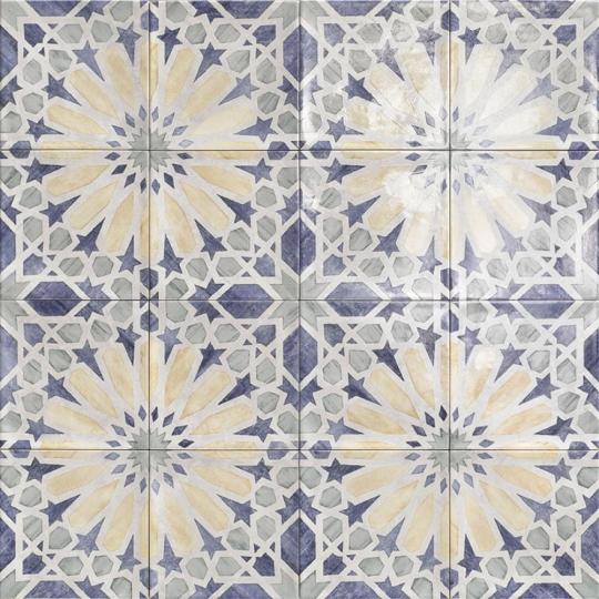 maroko modra zlta den mediteran geometricky pastelovy maly dlazdica kuchyna kupelna obklad sprcha obklad stena lameridiana.jpg